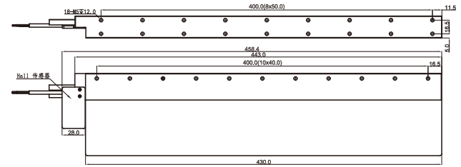 無(wú)鐵芯直線電機(jī)BZD-340N